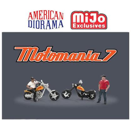 AD-76520MJ ターマックワークス 1/64 Figure Set - Motomania 7 Chopper Biker