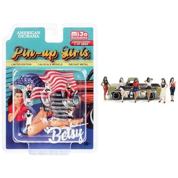 AD-76494MJ ターマックワークス 1/64 Figure Set - Pin-up Girls