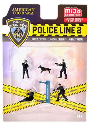 AD-76497MJ ターマックワークス 1/64 Figure Set - Police Line 2