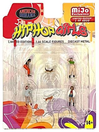 AD-76505MJ ターマックワークス 1/64 Figure Set - Hip Hop Girls