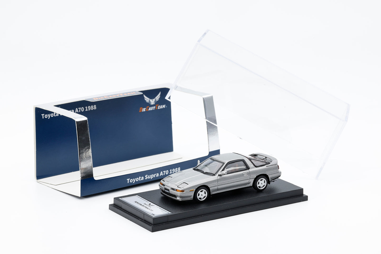 LL-033-255 DIE CAST TEAM 1/64 トヨタスープラ(A70) シルバーグレー