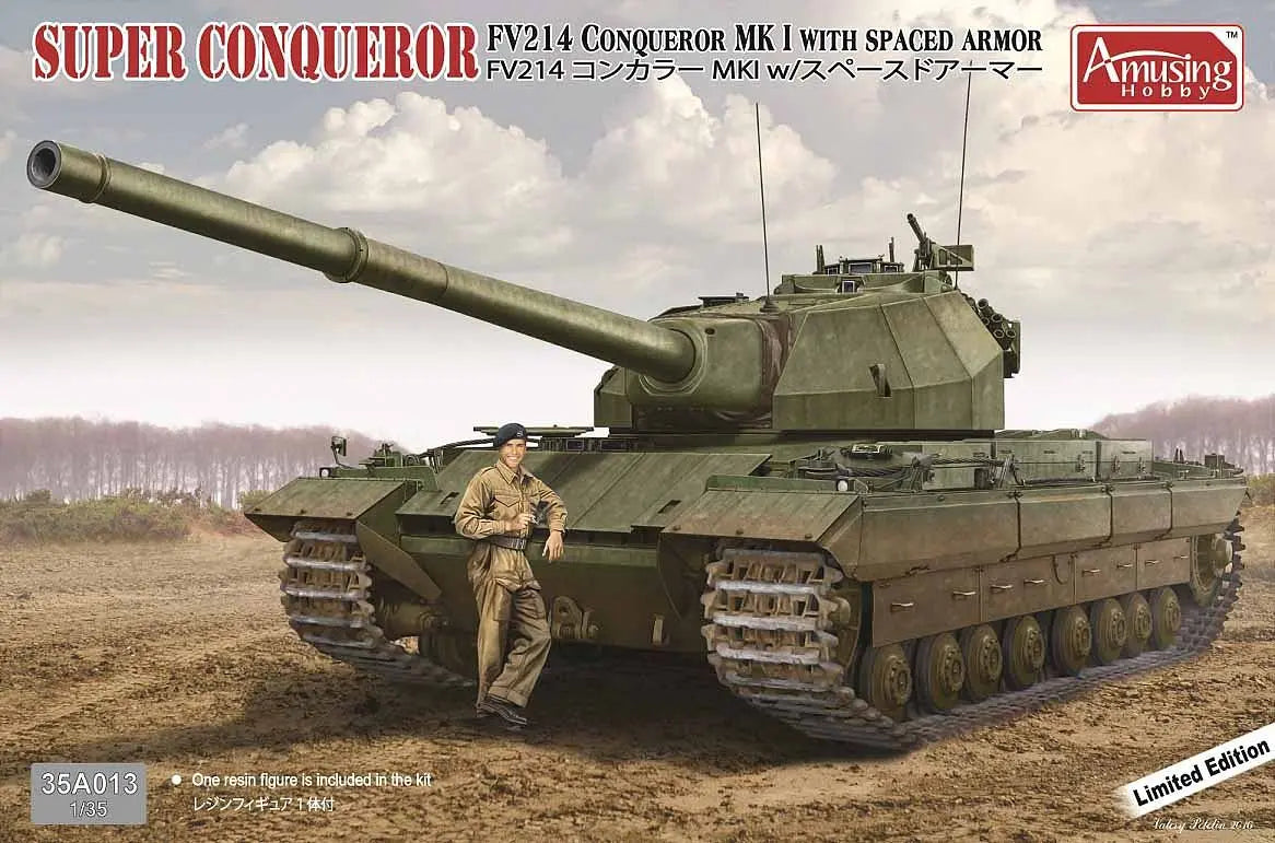 AMH35A013 1/35 イギリス 重戦車 FV214 コンカラー Mk.Iw/スペースドアーマー