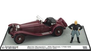 AS37C BRUMM 1/43 アルファ・ロメオ 1750GS ムッソリーニ ローマ 1940 「イタリア文明館」