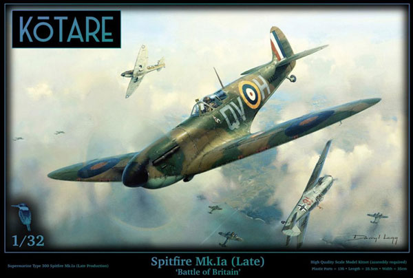KOT32005 コータリモデルス 1/32 スピットファイア Mk.Ia 後期型 `バトル・オブ・ブリテン`