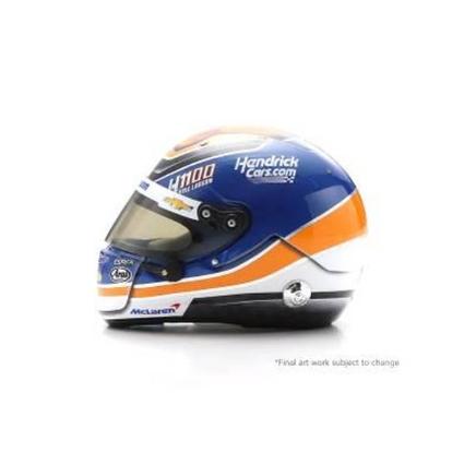 5HSP106 1/5 2024 Kyle Larson Arrow McLaren HendrickCars.com H1100 Arai 1/5 Scale Mini Replica Helmet