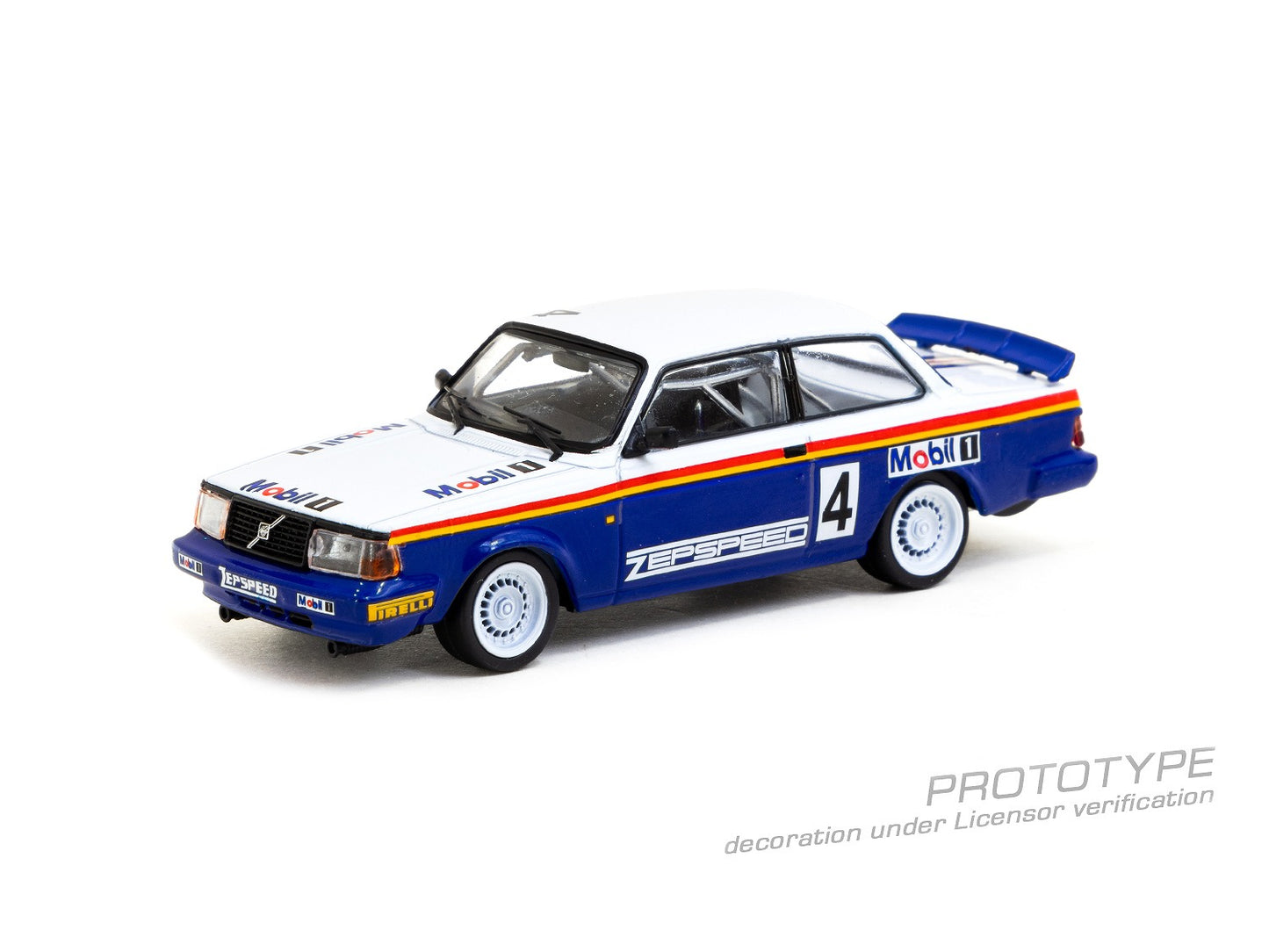 T64-050-87MAL04 Tarmac Works 1/64 Volvo 240 Turbo Malaysian Group A Championships 1987 Winner Per-Gu
