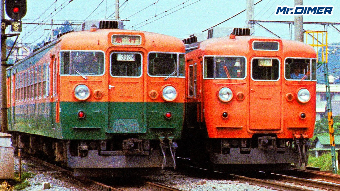 【特集、去り行く東海顔 vol.2】前面塗分けで見分ける、165系（左）と153系（右）