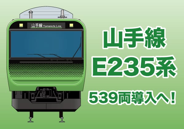 Ｅ２３５系量産車、２０２０年までに配備完了へ！