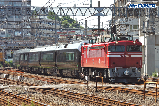 【特集、お召し列車 Vol.5】一号編成を託された、ローズピンクの名機 EF81 81号機