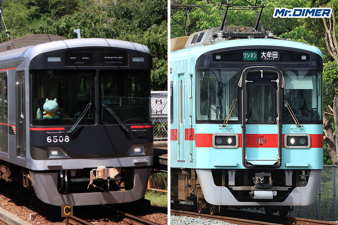 【似てる】神戸電鉄6000系と西鉄7000形
