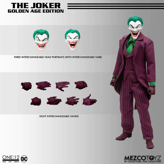 メズコトイズ:ワン12コレクティブ/ DCコミックス: ジョーカー 1/12 アクションフィギュア ゴールデンエイジ エディション