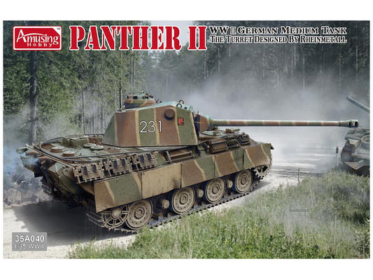 AMH35A040 アミュージングホビー 1/35 ドイツ中戦車 パンターII ラインメタル砲塔
