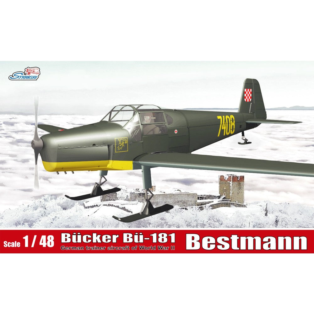 ST43016 ストランスキー 1/48 WW.II クロアチア空軍 ビュッカー Bu181 ベストマン w/スキー(ソリ脚)