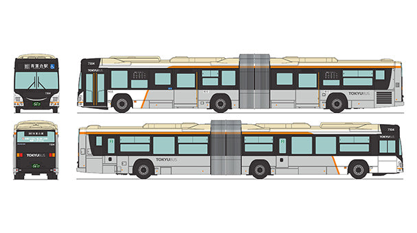 334149 ザ・バスコレクション 東急バスタンデムライナー7304号車
