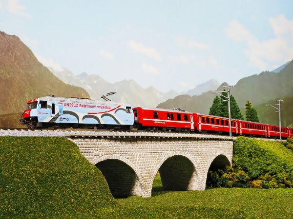 10-1413 アルプスの赤い客車 EWI 4両セットA