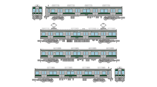 334361 鉄道コレクション 南海電気鉄道9000系(旧塗装・緑帯)4両セットB