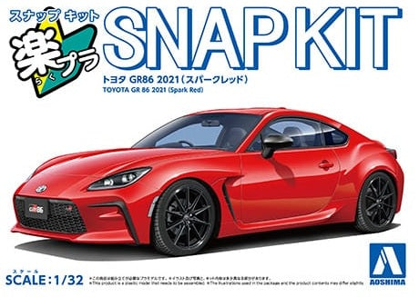 楽プラ スナップキット No.10-SR トヨタ GR86 2021(スパークレッド)