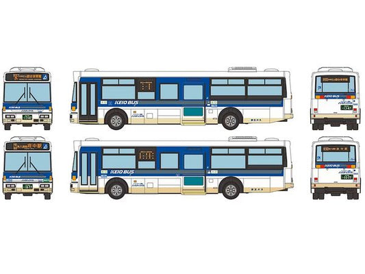 333012 ザ・バスコレクション 京王バスさよなら西工96MC中型ロング車 京王バスカラー2台セット