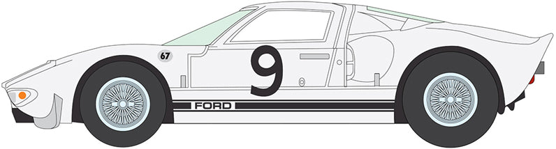 AWSP182A AUTOWORLD 1/64 1964 フォード GT40 グロスホワイト/ブラック