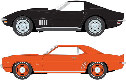 JLPK023A1FV Johnny Lightning 1/64 F.A.S.T バージョン A 2-カー セット