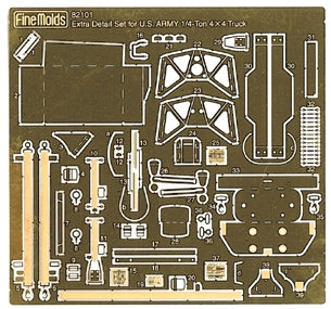 82101 1/20 1/4t 4x4 トラック用ディテールアップパーツ