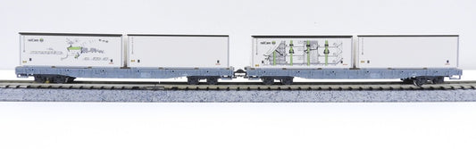 10-1892 レーティッシュ鉄道 長物車 R-w(コンテナ積載) 4両セット
