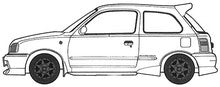 1/24 ID295 NISSAN MARCH (K11型) NISMOパーツ付き