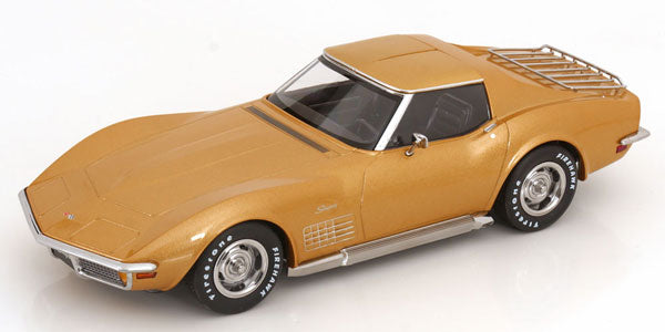 KKDC181225 KKscale 1/18 シボレー コルベット C3 1972 ゴールドメタリック