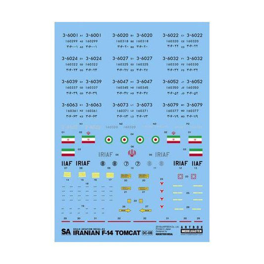 DC-08 1/72 イラン空軍F-14トムキャット用 デカール