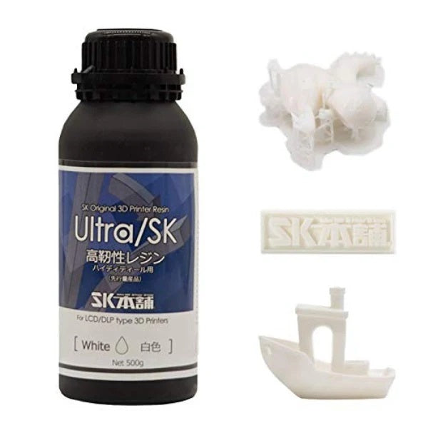 SK02UL 3Dプリンター用レジン SK 高靭性レジン 1000g 白色