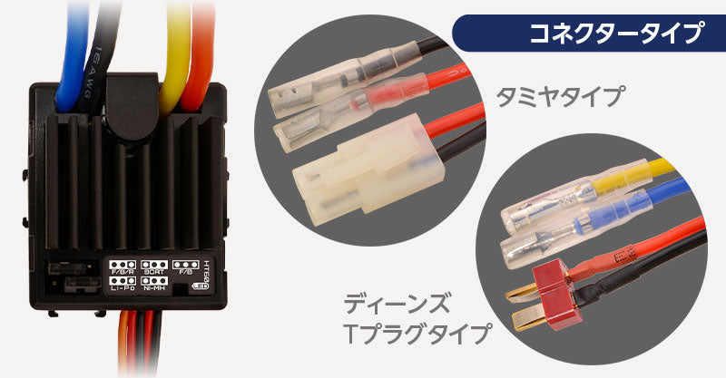 61170 防水ブラシモーターESC HT60(ディーンズTプラグコネクター)