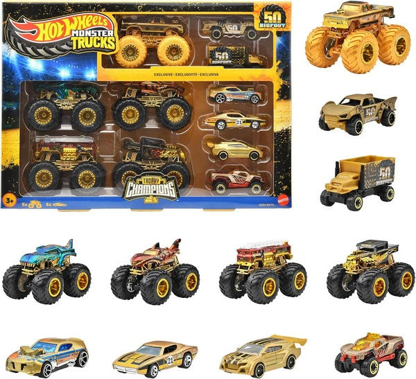 JDW07-9866 ホットウィール モンスタートラック  ビッグフット トロフィーチャンピオンコレクションセット