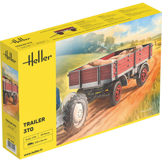 HE81410 エレール 1/24 4輪貨物 トレーラー 3TO
