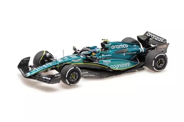 417230914 MINICHAMPS 1/43 アストン マーティン アラムコ コグニザント F1 チーム AMR23 フェルナンド・アロンソ カナダGP 2023 2位入賞