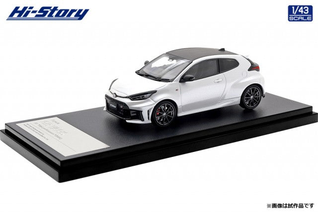 HS574WP Hi-Story 1/43 Toyota GR YARIS RZ 'High performance' (2025) プラチナホワイトパールマイカ