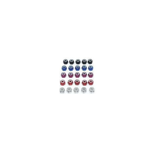 SGE-14BY アルミ4mmナイロンナット 濃ブルー  5個入