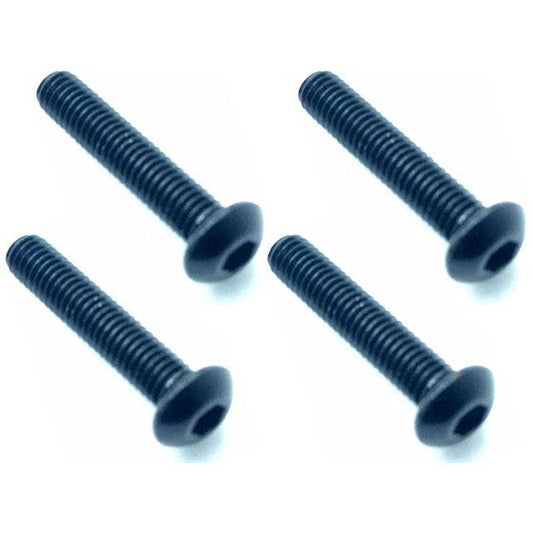 NAR-315BK 3x15ヘックスボタン ジュラルミンビス(ブラック/4本入)