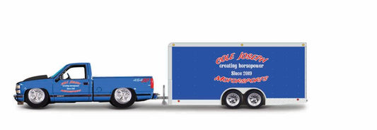 MS15368CV マイスト 1/64 DTG 1993 シボレー 454 SS ピックアップ /トレーラー メタリックブルー