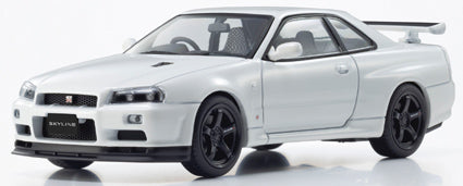 KS03936W KYOSHOオリジナル 1/43 日産 スカイライン R34 GT-R VスペックII(ホワイトパール)