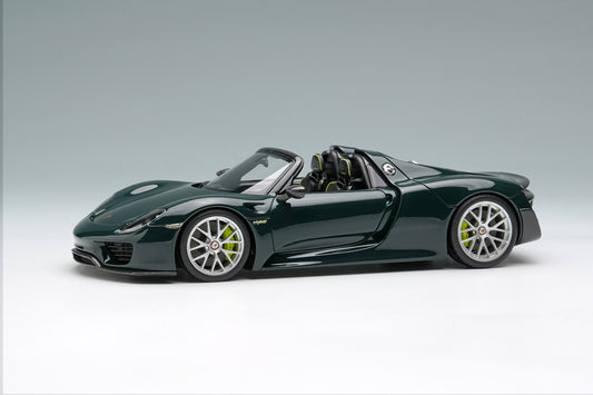EM569H EIDOLON 1/43 Porsche 918 Spyder weissach package 2011 ブリュースターグリーン