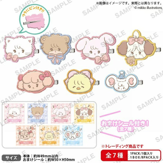 mikko illustrations LOVE FRIENDS ぷっくりラバーヘアピン BOX ver.