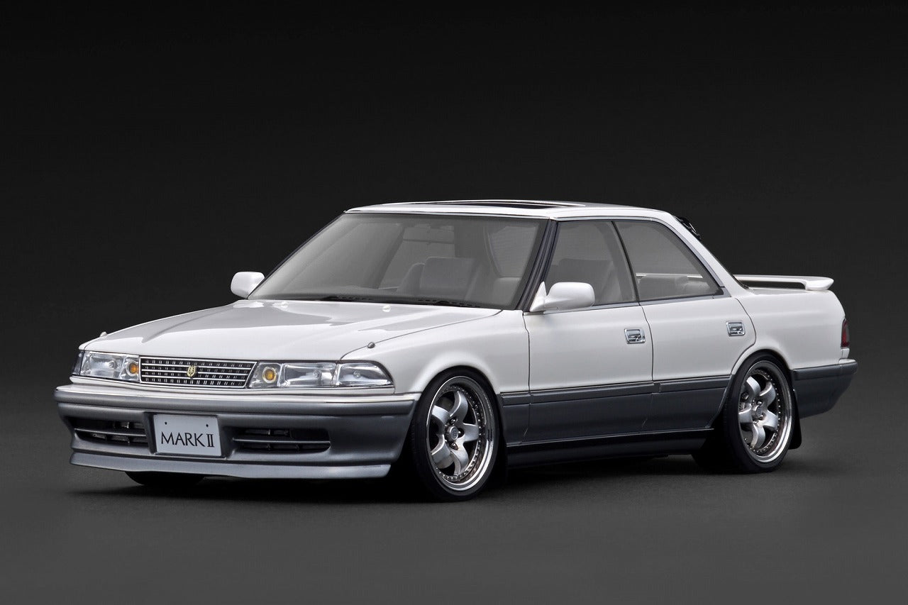 IG3857 IGモデル 1/18 TOYOTA MARKII2.5 GT TWIN turbo (GX81) Pearl White / Silver