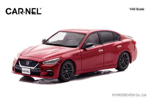 CN432007 CARNEL 1/43 日産 スカイライン 400R 'Carbon Exterior Package' (V37) 2020 Carmine Red