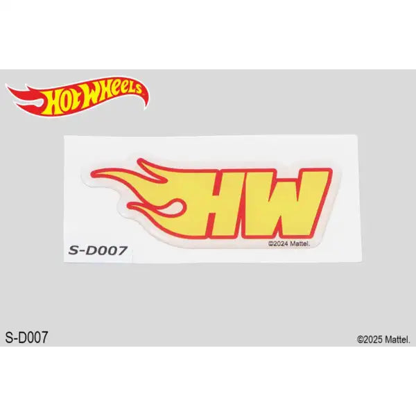 S-D007 Hot Wheels ステッカー 「HW」 Flaming