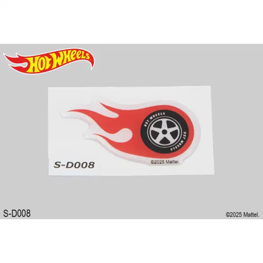 S-D008 Hot Wheels ステッカー Wheel Flaming