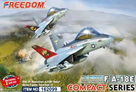 FRE162099 フリーダムモデル コンパクトシリーズ:F/A-18Eスーパーホーネット VFA-31トムキャッターズ 米海軍