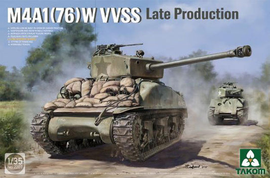 TKO2207 タコム 1/35 M4A1(76)W VVSS 後期型