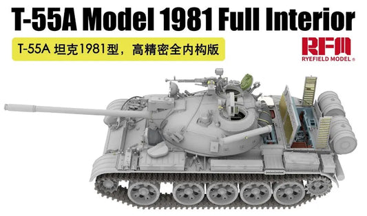 RFM5155 ライフィールドモデル 1/35 T-55A Mod.1981 w/フルインテリア&可動式履帯