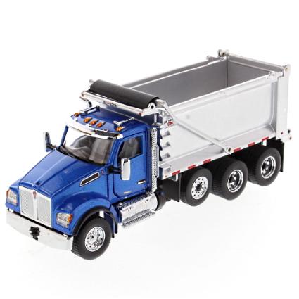 71078 DIECAST MASTERS 1/50 ケンワース T880 SF OX Stampede ダンプトラック ブルーキャブ/シルバーボディ