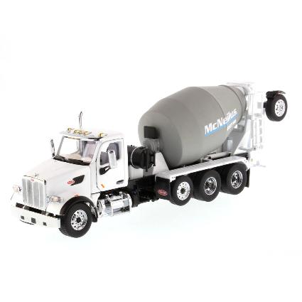 71074 DIECAST MASTERS 1/50 ピータービルト 567 ミキサー車 McNeilus  Bridgemaster レッド/ホワイトミキサー